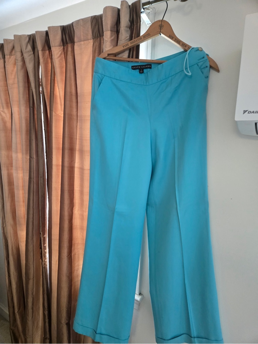 Ralph Lauren Turquoise Wide-Leg Women’s Pants